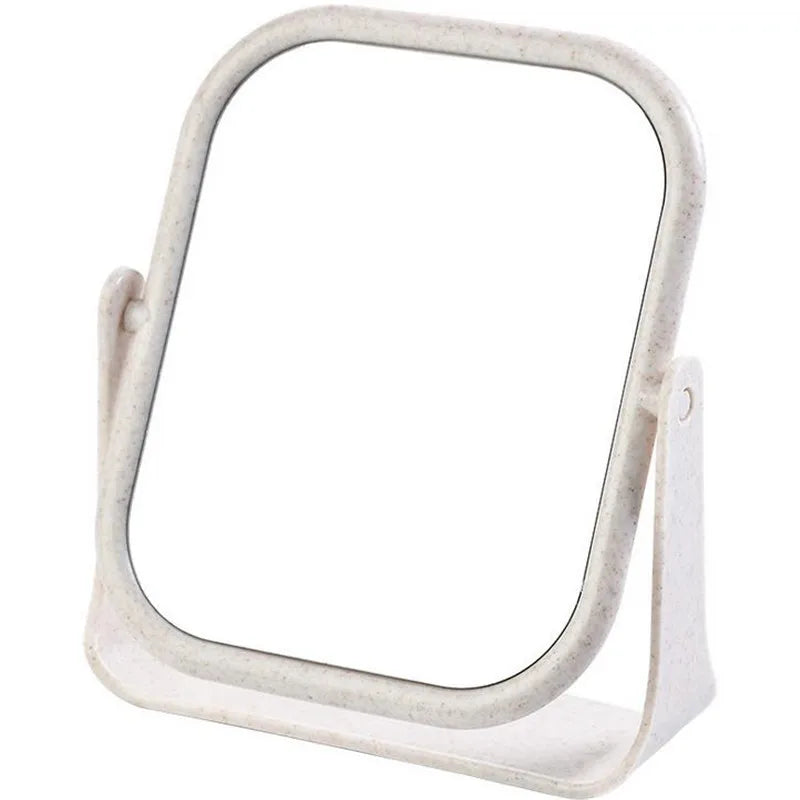 Portable Mirror Double-sided Simple Spin Assembly Desktop Makeup