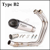 For Yamaha MT07 FZ07 Motorcross Exhaust Front Pipe