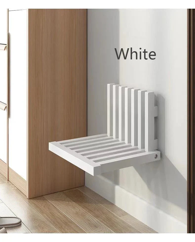Ultra Thin Hidden Wall Hanging Folding Stool Porch