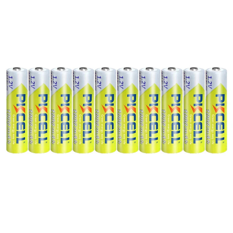 10PCS PKCELL 1.2v NI-MH AAA Battery 3A 1000MAH