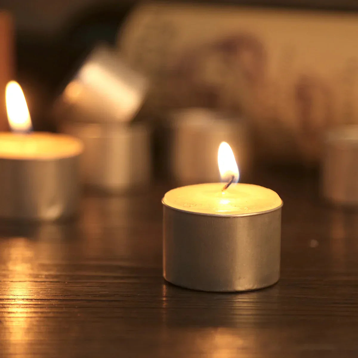 50Pcs Empty Candle Tins Lightweight Premium Aluminum Tea