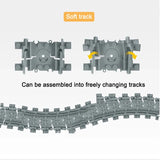 MOC City Train Track Straight Curve Soft Track
