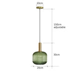 Retro restaurant colorfull glass pendant lights Creative living