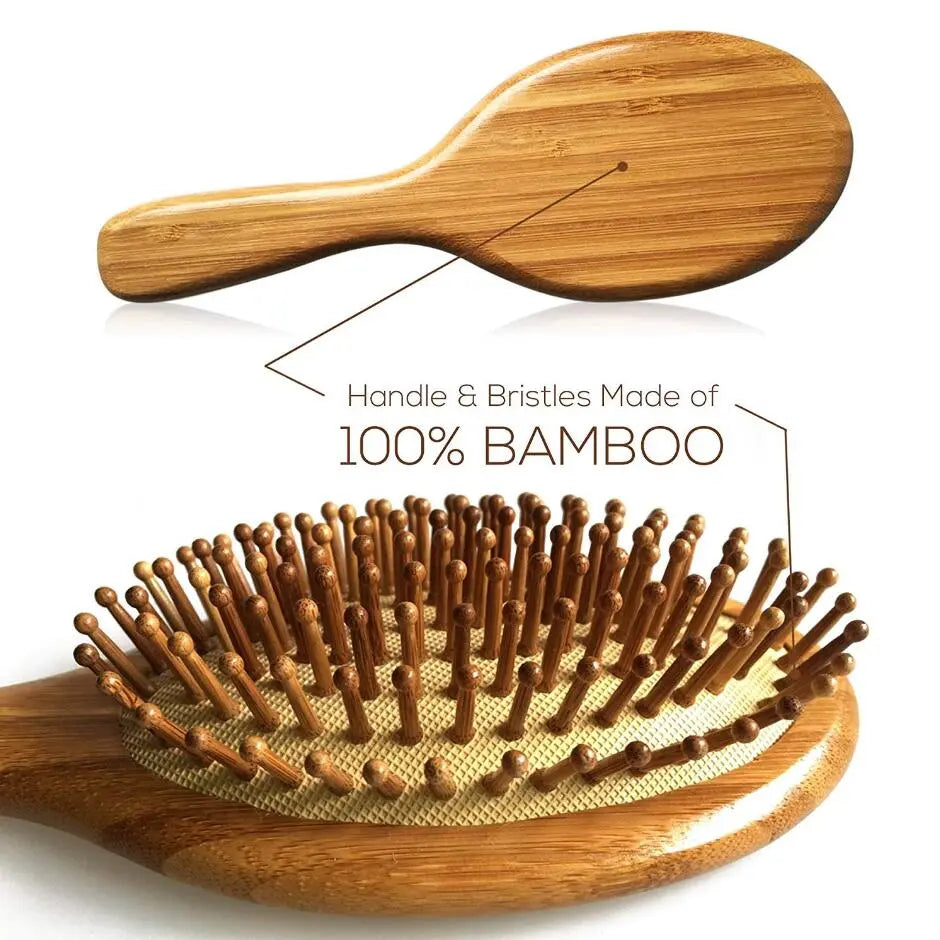 1PC Wood Comb Professional Healthy Paddle Cushion Hair