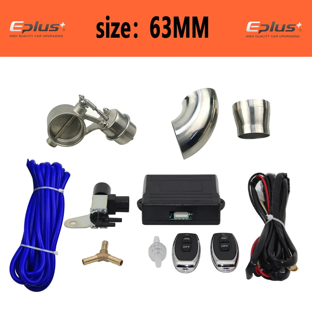 EPLUS Car Exhaust Pipe Control Valve Sets Vacuum