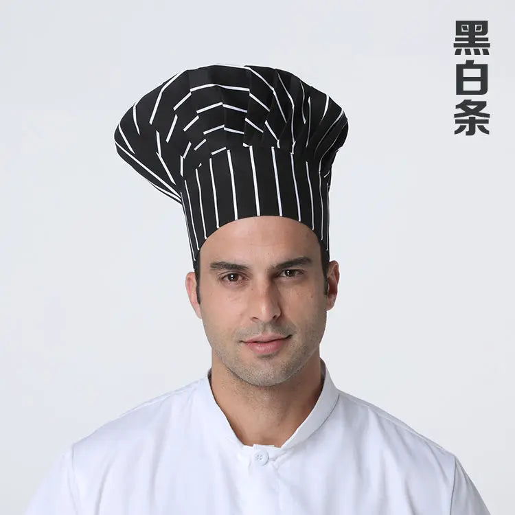 Men Master Cook Caps White Chef Hat Waiter