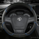 Microfiber Leather Car Steering Wheel Cover 38cm 15"