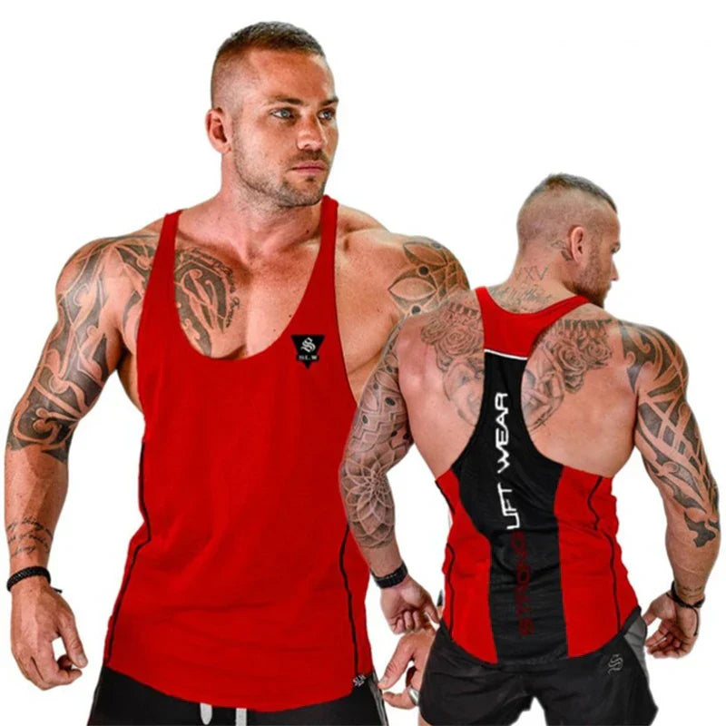 Bodybuilding Tank Tops Men Gym Workout Fitness sleeveless