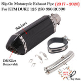 Slip on 51mm Motorcycle Exhaust System Muffler Escape