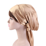 New Women Satin Night Sleeping Cap Head Wrap