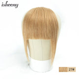Isheeny Human Hair Bangs 3 Clips In Black