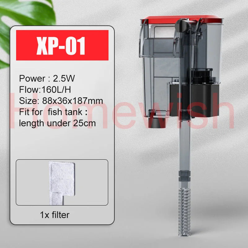220V Upgrade Aquarium External Waterfall Filter Cleaner Silent