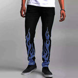 New Man Stretchy Jeans Black Skinny Hot Drill