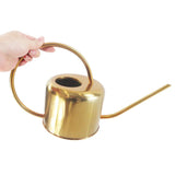 1300ml Watering Can Gold Color Stainless Steel Pot