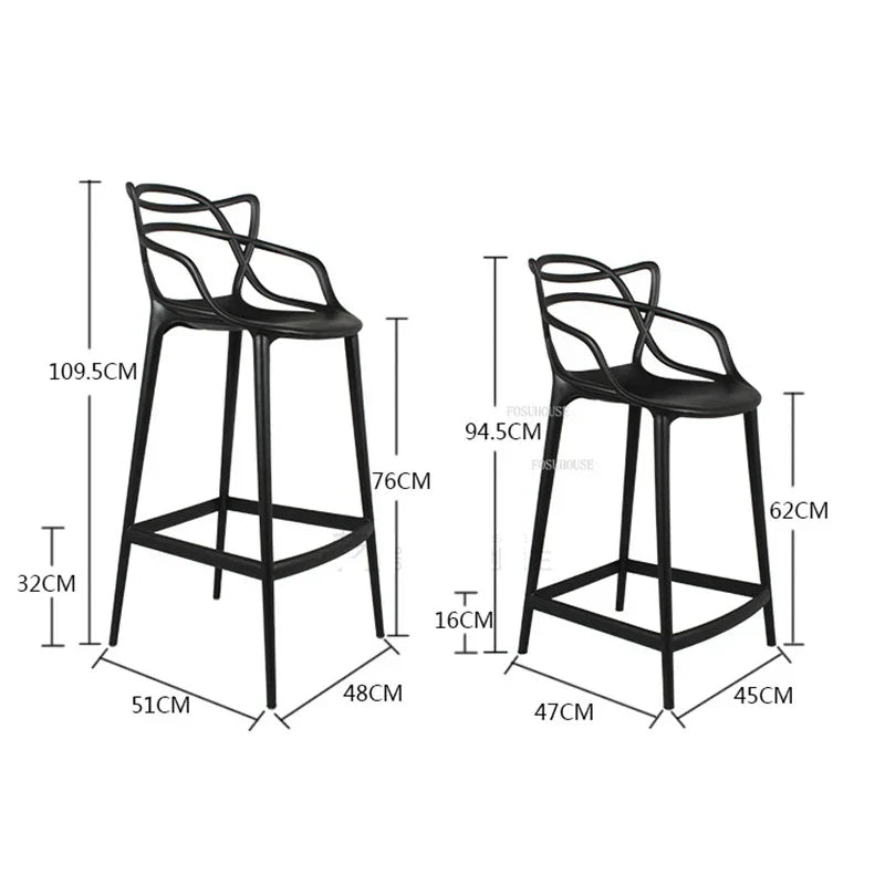 European Bar Chairs for Kitchen Back Bar Stool