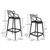 European Bar Chairs for Kitchen Back Bar Stool