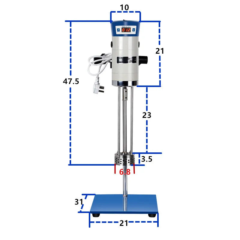 40L Digital High Speed Lab Shearing Emulsifying Cosmetic