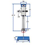 40L Digital High Speed Lab Shearing Emulsifying Cosmetic