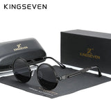 KINGSEVEN High Quality Gothic Steampunk Sunglasses Polarized Men
