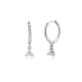 CCFJOYAS 925 Sterling Silver Lightning/Awl/Animal Pendant Hoop Earrings