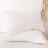 WOSTAR Summer white pinch pleat duvet cover 220x240cm