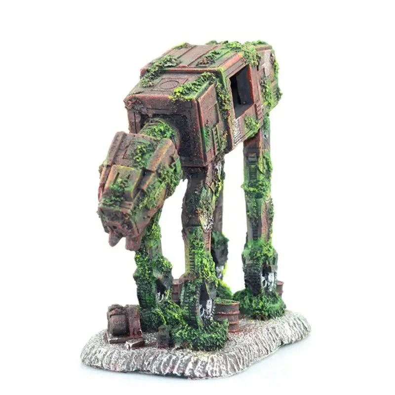 Autobot Robot Dog Shape Aquarium Landscape Decorations Simulation