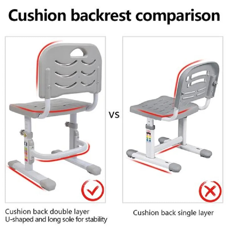70/80 CM Kids Desk and Chair Set Height