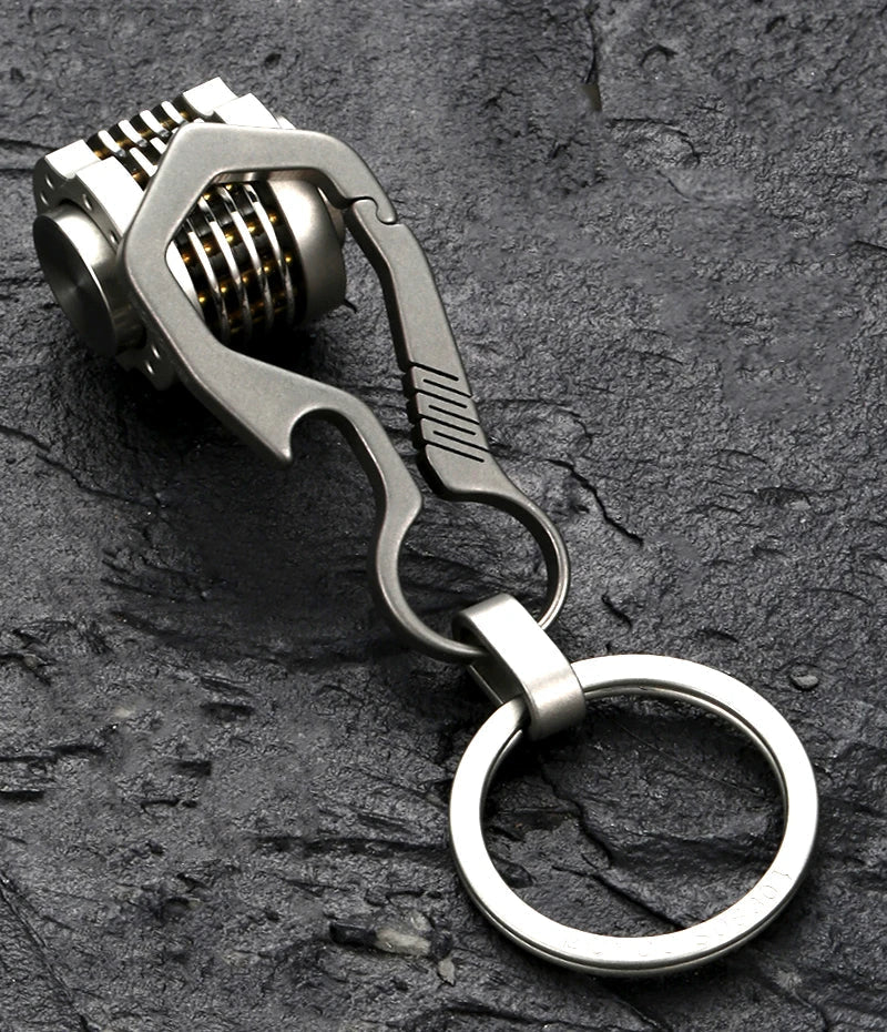 HighEnd Titanium Keychain Luxury Men Car Key Chain