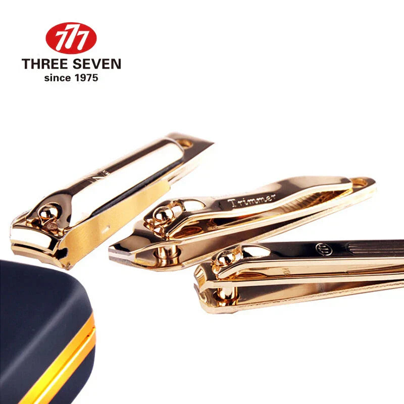 THREE SEVEN/777 Luxury Nail Clippers Trimmers Kit 14K