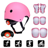 7Pcs Adjustable Pads Wrist Helmet Protector Set Kids