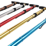 Auminum Alloy Foldable Trekking Poles Alpenstocks 4 Section