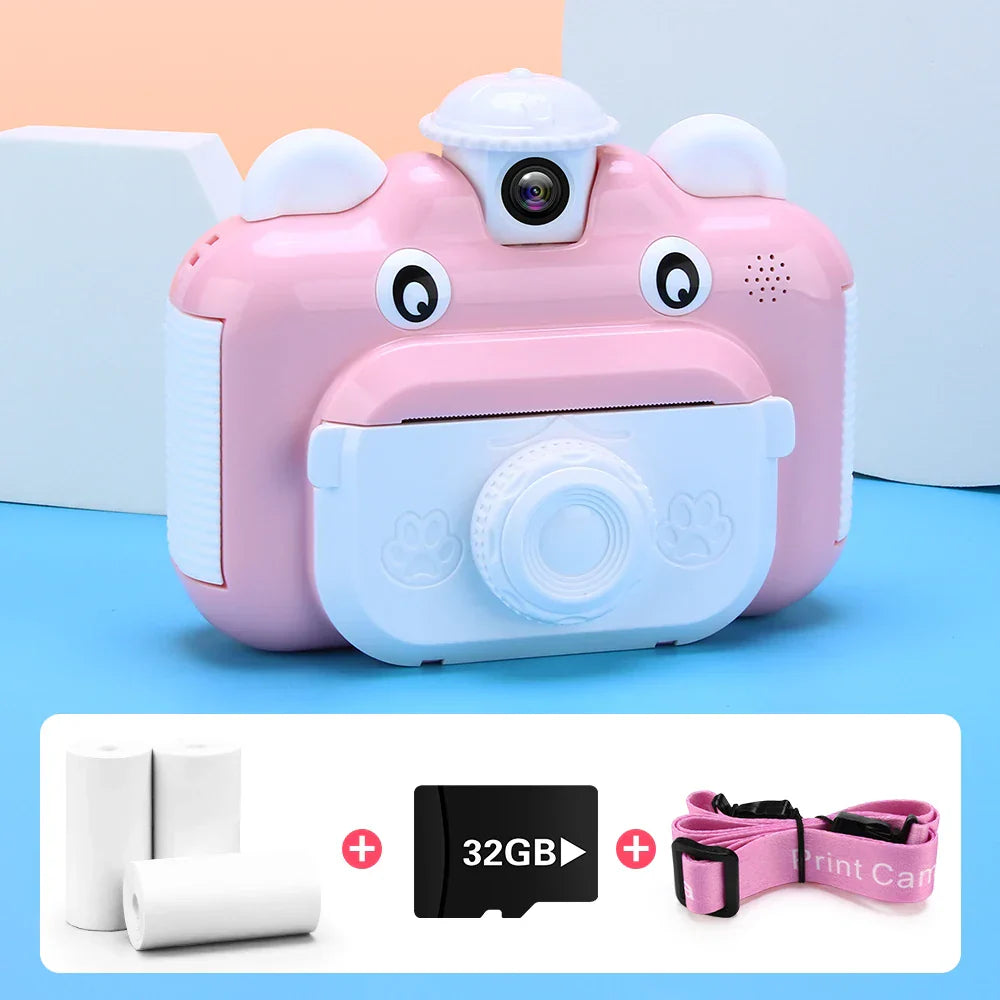Kids Camera Instant Print Camera for Children 1080P