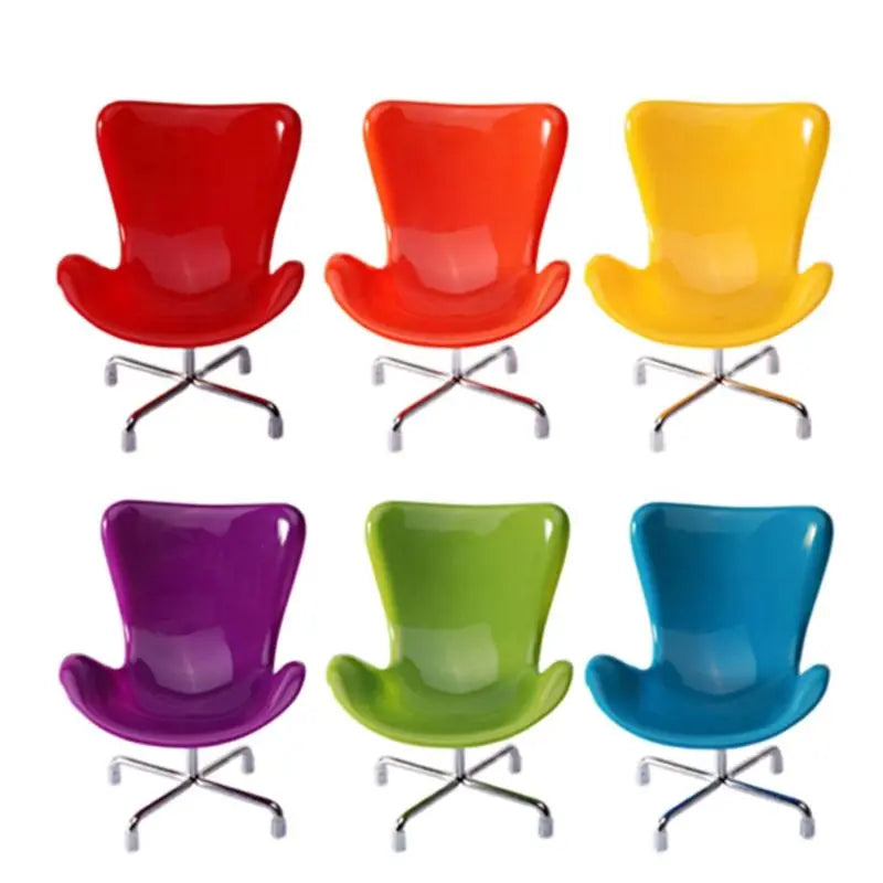 6pcs/lot Fashion Doll Chairs,6 Colors Mixed 1/6 Doll