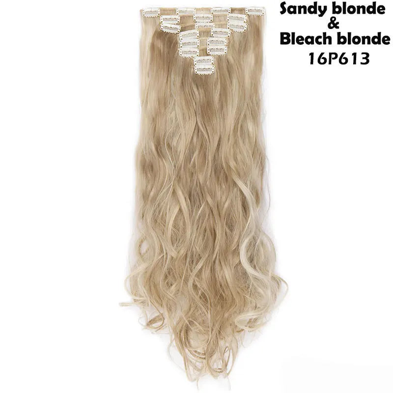 S-noilite Synthetic 24inch 140g 8PCS/set Clip In On