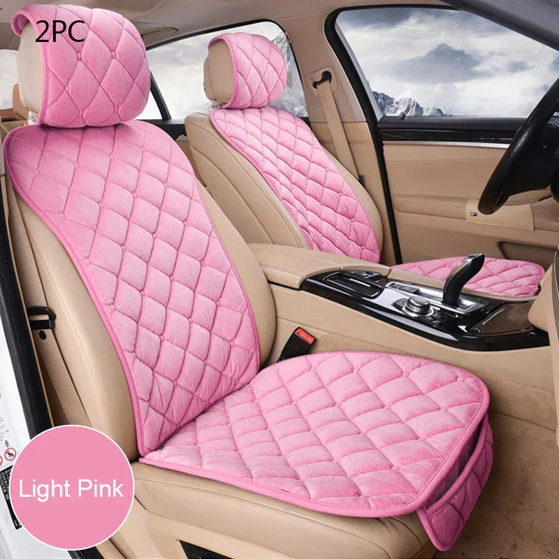 SEAMETAL Pink Car Seat Cover for Women Soft