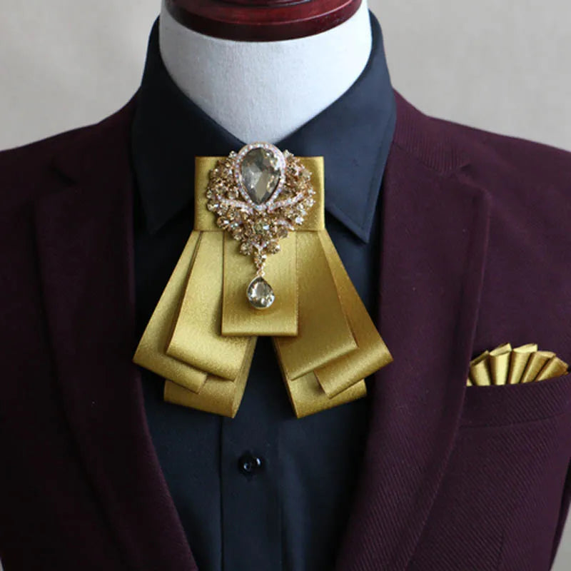 Handmade British Style New Diamond Bow Ties for