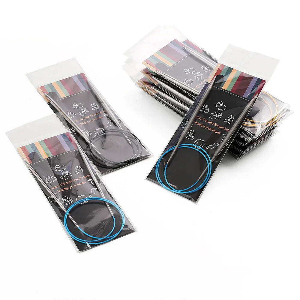 14pcs 2.25-10.0mm Multicolor Tube Circular Circular stainless steel