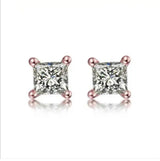 ANZIW Square 925 Silver Stud Earrings For Women