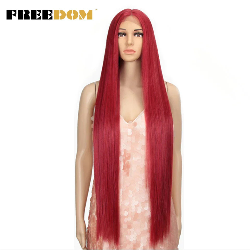 FREEDOM Synthetic Lace Front Wigs For Women Super
