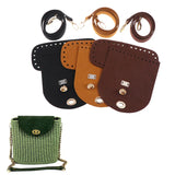 8colors 4PcsSet Artificial Leather Shoulder Bag Bottom Strap