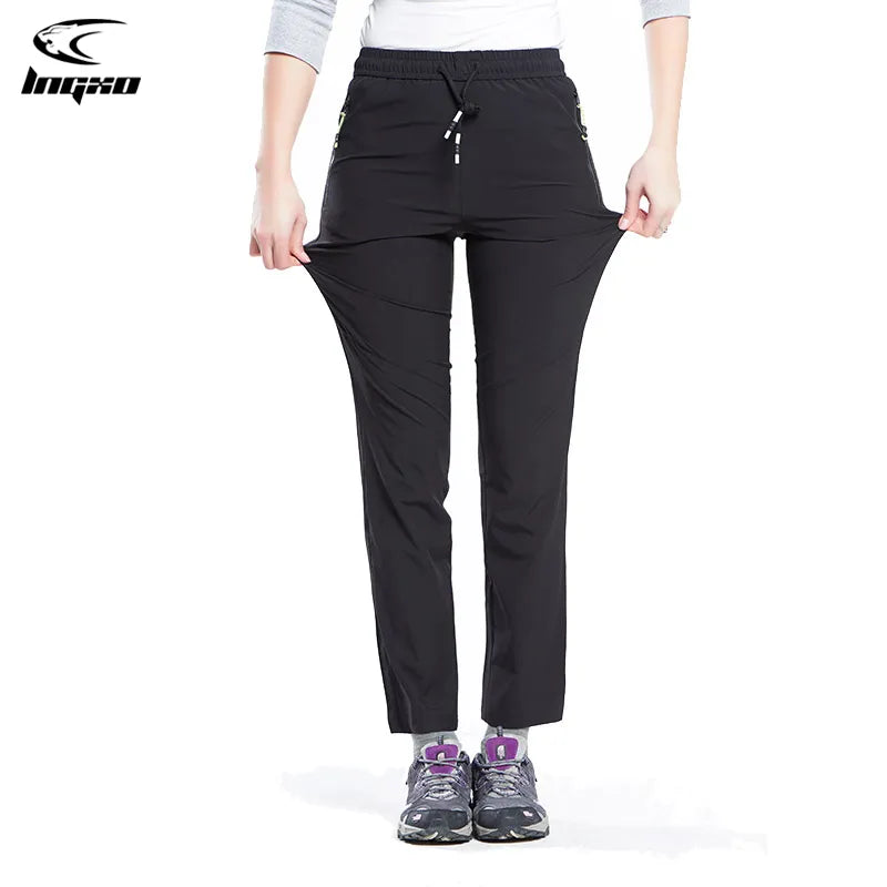 LNGXO Waterproof Trekking Hiking Pants Women Summer Quick