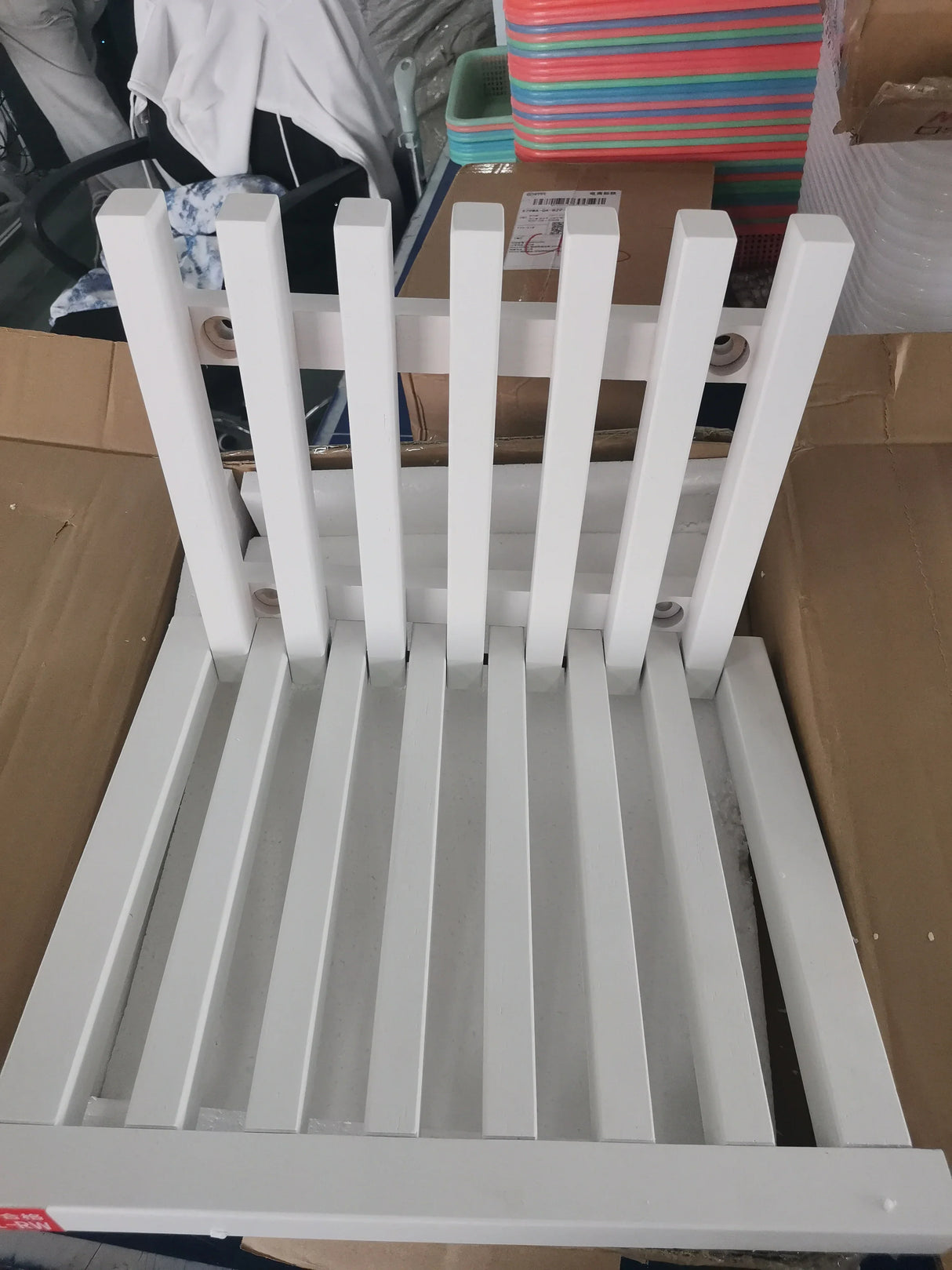 Ultra Thin Hidden Wall Hanging Folding Stool Porch