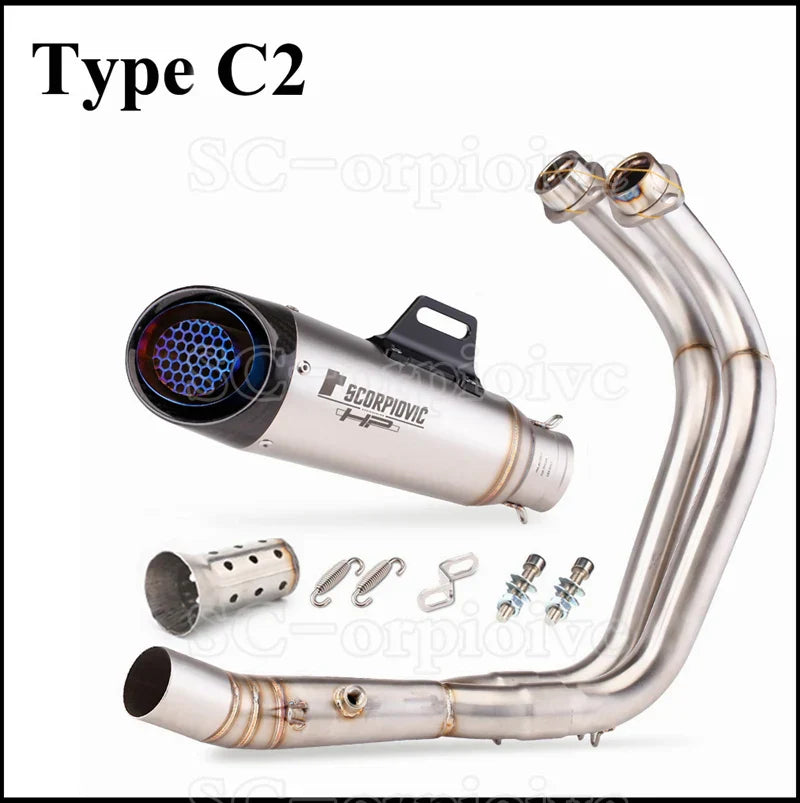 For Yamaha MT07 FZ07 Motorcross Exhaust Front Pipe