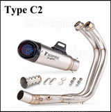 For Yamaha MT07 FZ07 Motorcross Exhaust Front Pipe