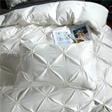 Silk Washed Bedding set Luxury Duvet Cover Double