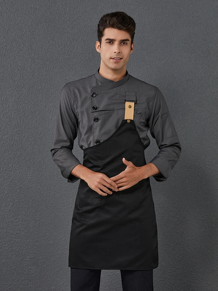 2023 New Chef Clothes Uniform Restaurant Kitchen Cooking
