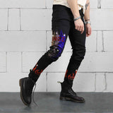 New Man Stretchy Jeans Black Skinny Hot Drill