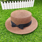 Summer New Women's Sun Hat Bucket cap Ribbon