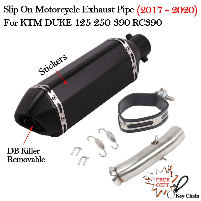 Slip on 51mm Motorcycle Exhaust System Muffler Escape