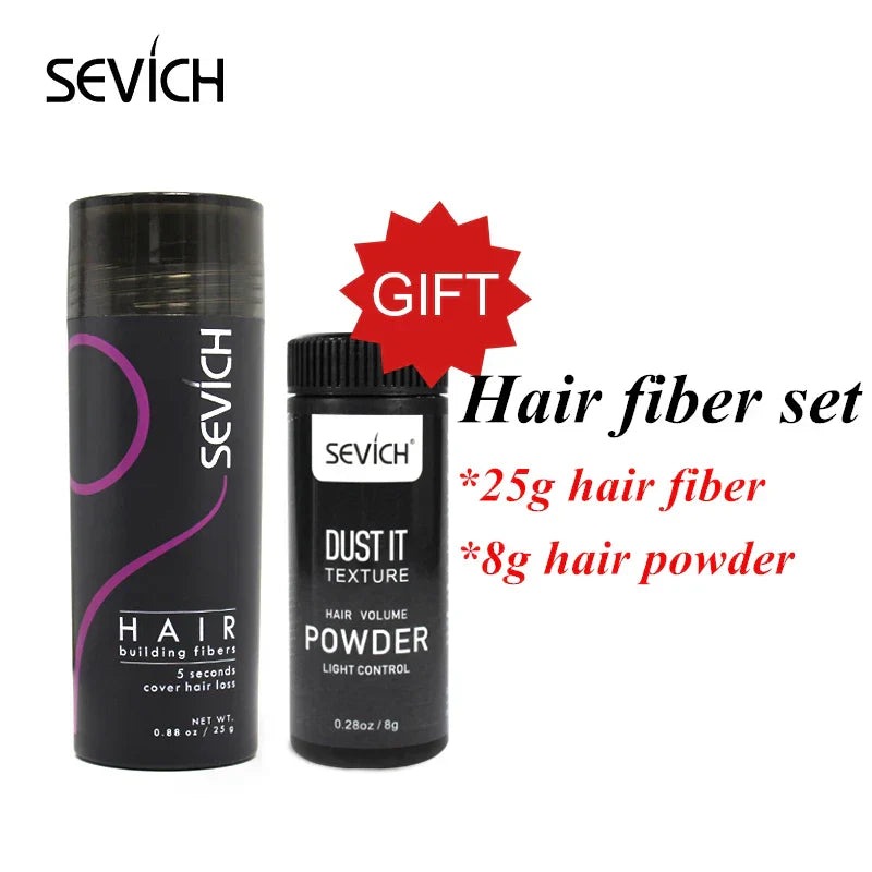 One Kit 2pcs Spray 25g Hair Fiber Fluffy